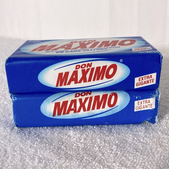 Vintage Don Maximo Detergent Soap Bars Extra Gigante 337.5g X2 - Picture 4 of 8